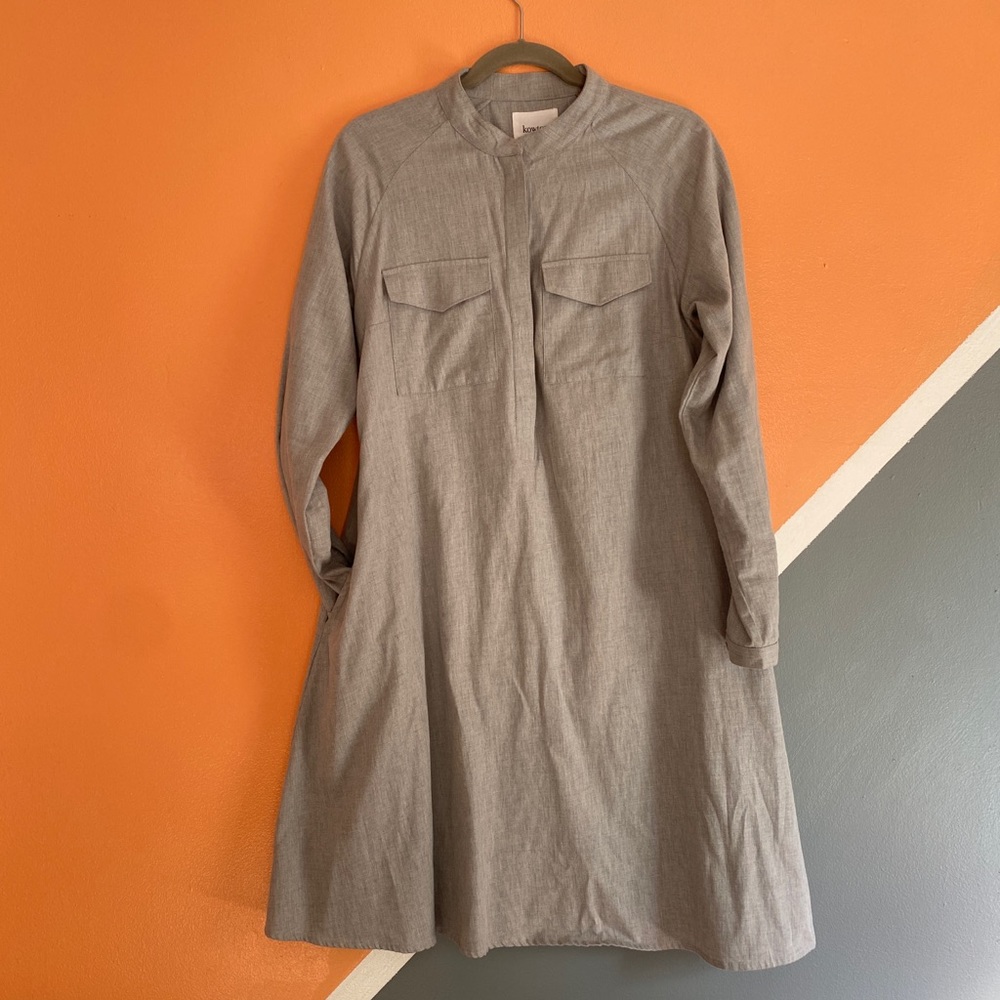 Gray pocket dress